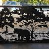 Custom Bear Wildlife Steel Railing Panel