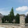 Wrought iron fence and locking gates at All Saints Anglican church by CHR Metals. Church built by Brian Beckers Construction.