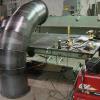 Heavy gauge steel welded gore elbow