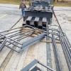 Flatbed semi load of heavy steel platforms, stair stringers, plate steel guards and handrails leaving the shop, headed to Glasgow, Missouri, to be galvanized, then back to Springfield, for us to install on the jobsite.