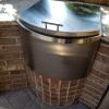 Custom built and installed ice cooler, for an outdoor kitchen